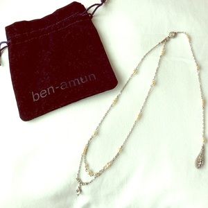 BHLDN Ben-Amun Pearly Back Drape Necklace